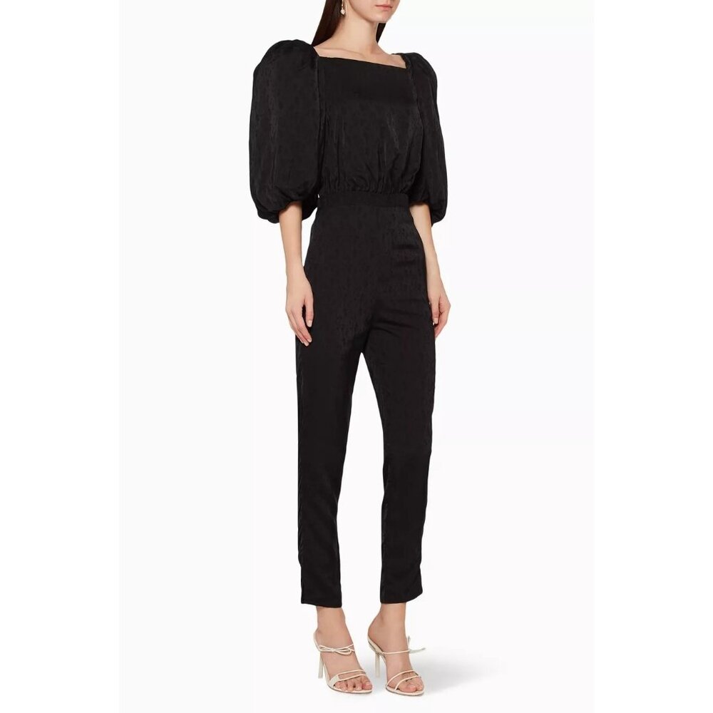 Johanna Ortiz Cosmic Jacquard Jumpsuit Black Size 2 NWT